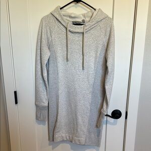 Athleta Gray Hoodie Dress
